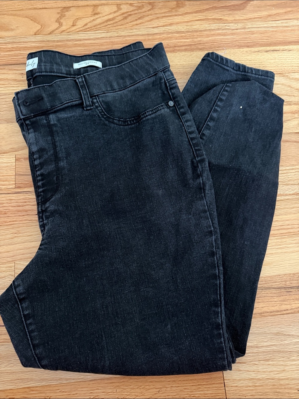 Wonderly Charcoal Pull-On Jeggings